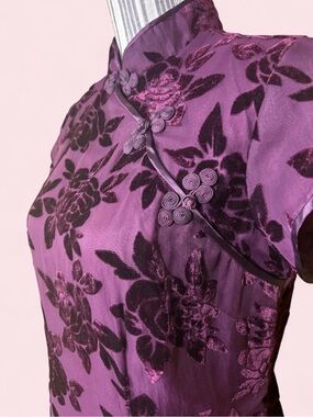 Vtg burnout velvet Robbie bee dress